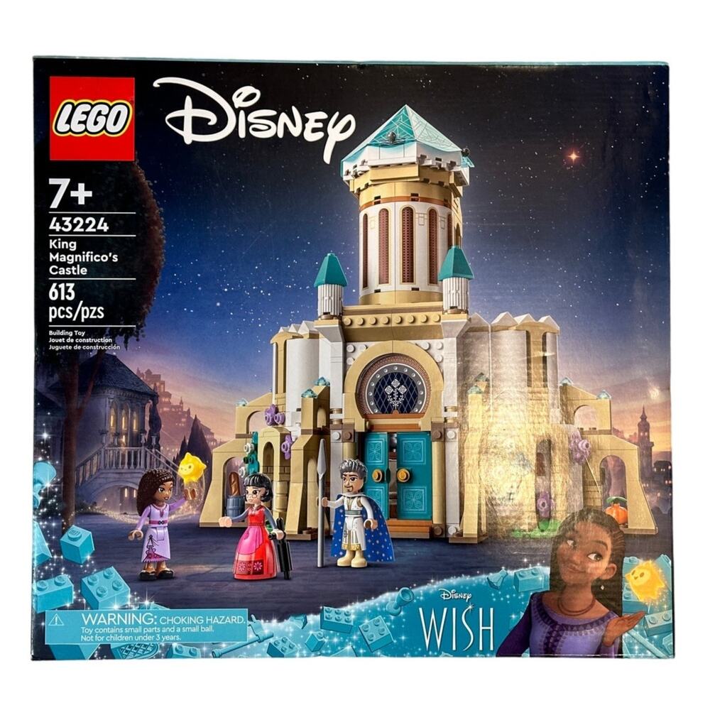 LEGO Disney Wish: King Magnifico's Castle 43224‎ Building Toy Set, Collectible